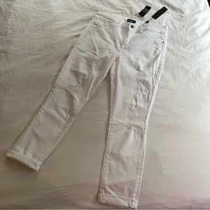 Bebe Heartbreaker White Jean